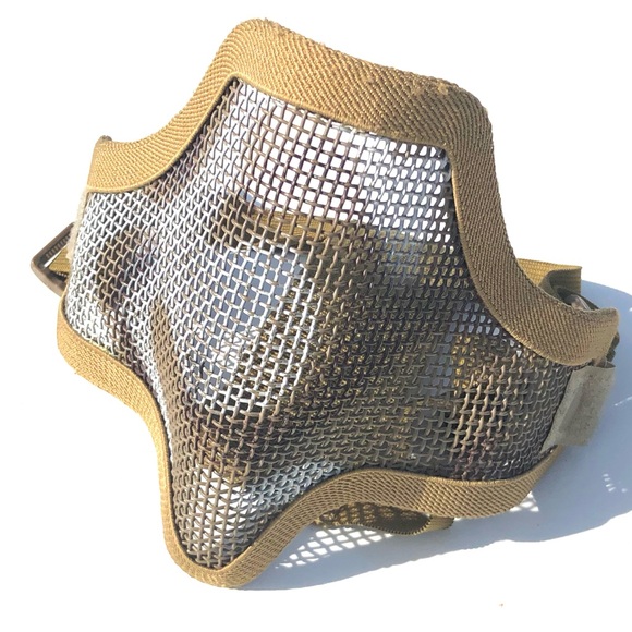 Airsoft Half Face / Throat Mesh Mask - Picture 1 of 14